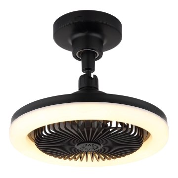 Globo - Dimbare LED-plafondventilator LED/20W/230V 3000-6500K zwart + afstandsbediening