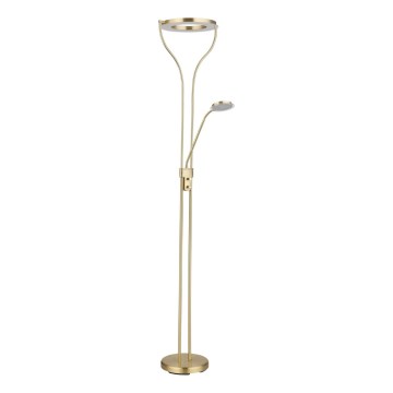Globo - Dimbare LED-vloerlamp LED/20W/230V + LED/4W 3000K messing