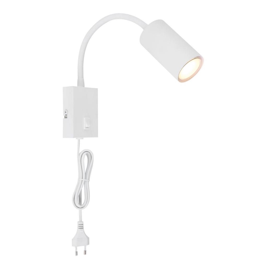 Globo - Flexibele wandlamp 1xGU10/25W/230V wit