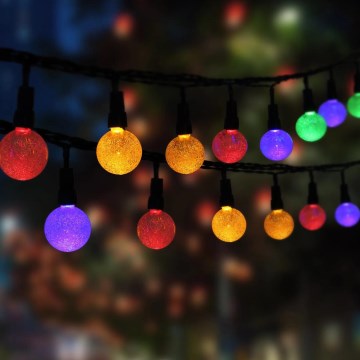 Globo - Guirlande solaire RGB 20xLED/0,06W/3V 770 cm IP44