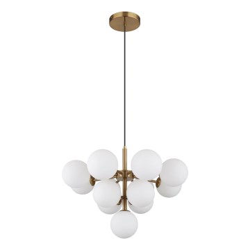Globo - Hanglamp aan een koord 13xG9/5W/230V diameter 56 cm goud