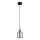 Globo - Hanglamp aan een koord 1xE27/25W/230V zwart diameter 12 cm