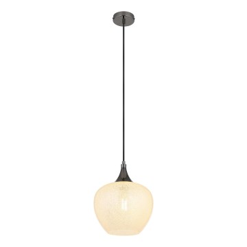 Globo - Hanglamp aan een koord 1xE27/40W/230V diameter 24 cm wit/antraciet