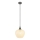 Globo - Hanglamp aan een koord 1xE27/40W/230V diameter 24 cm wit/antraciet