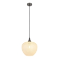 Globo - Hanglamp aan een koord 1xE27/40W/230V diameter 29 cm wit/antraciet
