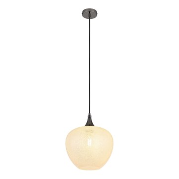 Globo - Hanglamp aan een koord 1xE27/40W/230V diameter 29 cm wit/antraciet