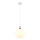 Globo - Hanglamp aan een koord 1xE27/60W/230V diameter 24 cm wit