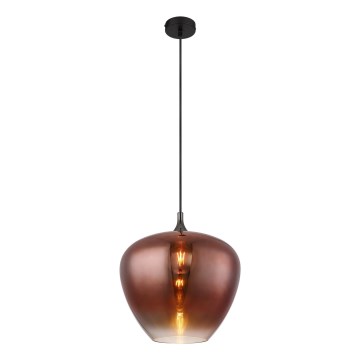Globo - Hanglamp aan een koord 1xE27/60W/230V diameter 40 cm koper