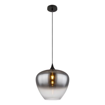 Globo - Hanglamp aan een koord 1xE27/60W/230V diameter 40 cm zwart