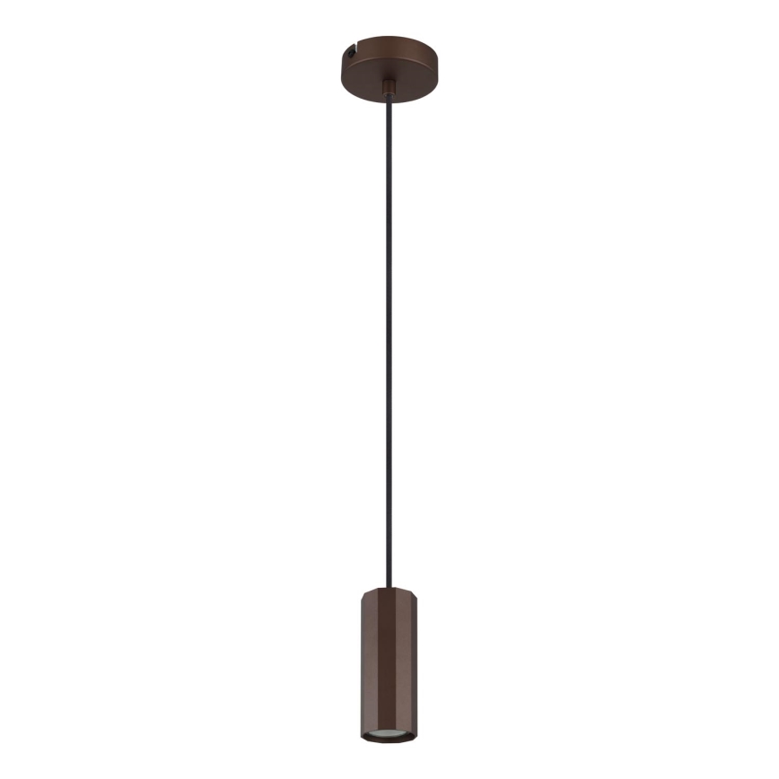 Globo - Hanglamp aan een koord 1xGU10/25W/230V bruin