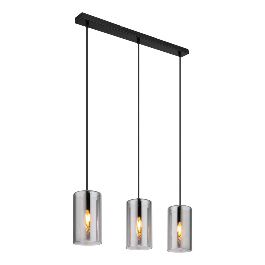 Globo - Hanglamp aan een koord 3xE14/25W/230V zwart