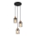 Globo - Hanglamp aan een koord 3xE27/15W/230V diameter 27 cm eiken