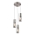 Globo - Hanglamp aan een koord 3xE27/25W/230V diameter 30 cm mat chroom
