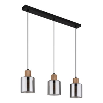 Globo - Hanglamp aan een koord 3xE27/25W/230V zwart