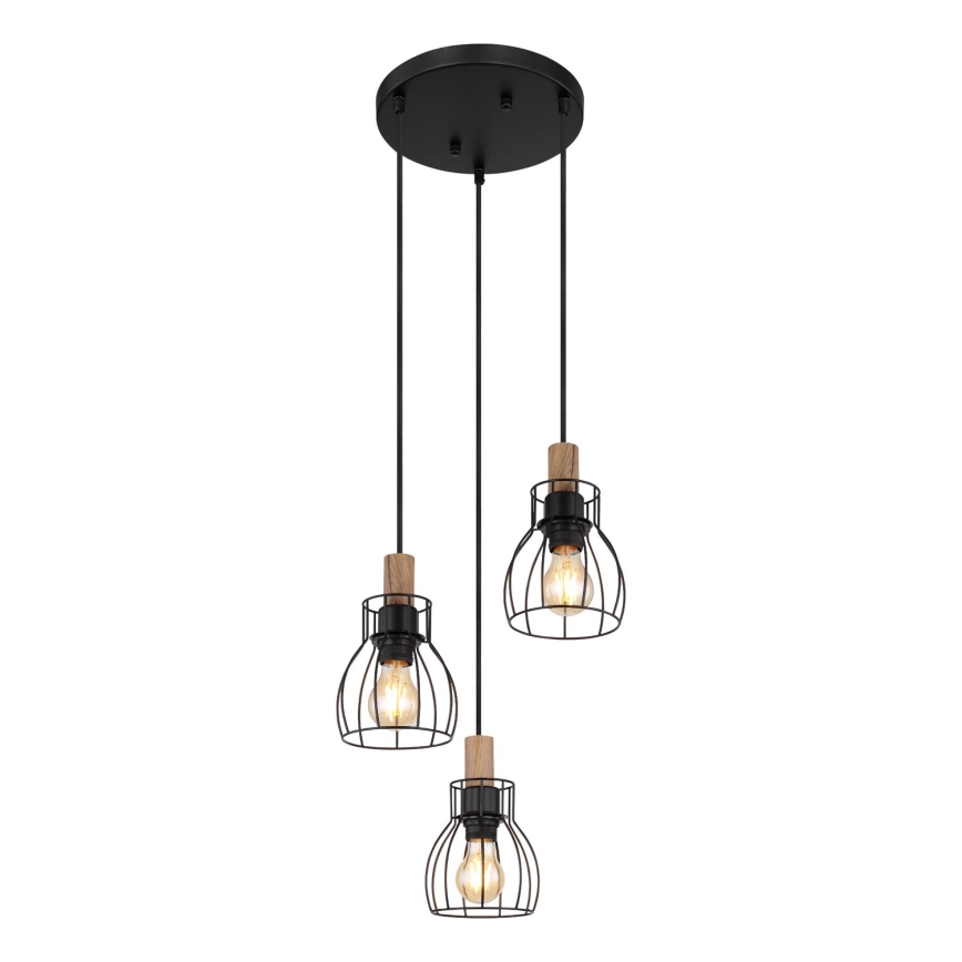 Globo - Hanglamp aan een koord 3xE27/40W/230V