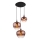 Globo - Hanglamp aan een koord 3xE27/40W/230V koper