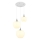 Globo - Hanglamp aan een koord 3xE27/40W/230V wit