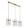 Globo - Hanglamp aan een koord 3xE27/60W/230V goud