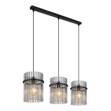Globo - Hanglamp aan een koord 3xE27/60W/230V zwart