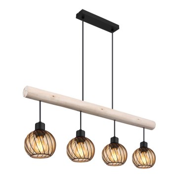 Globo - Hanglamp aan een koord 4xE27/15W/230V