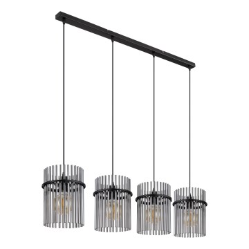 Globo - Hanglamp aan een koord 4xE27/60W/230V zwart