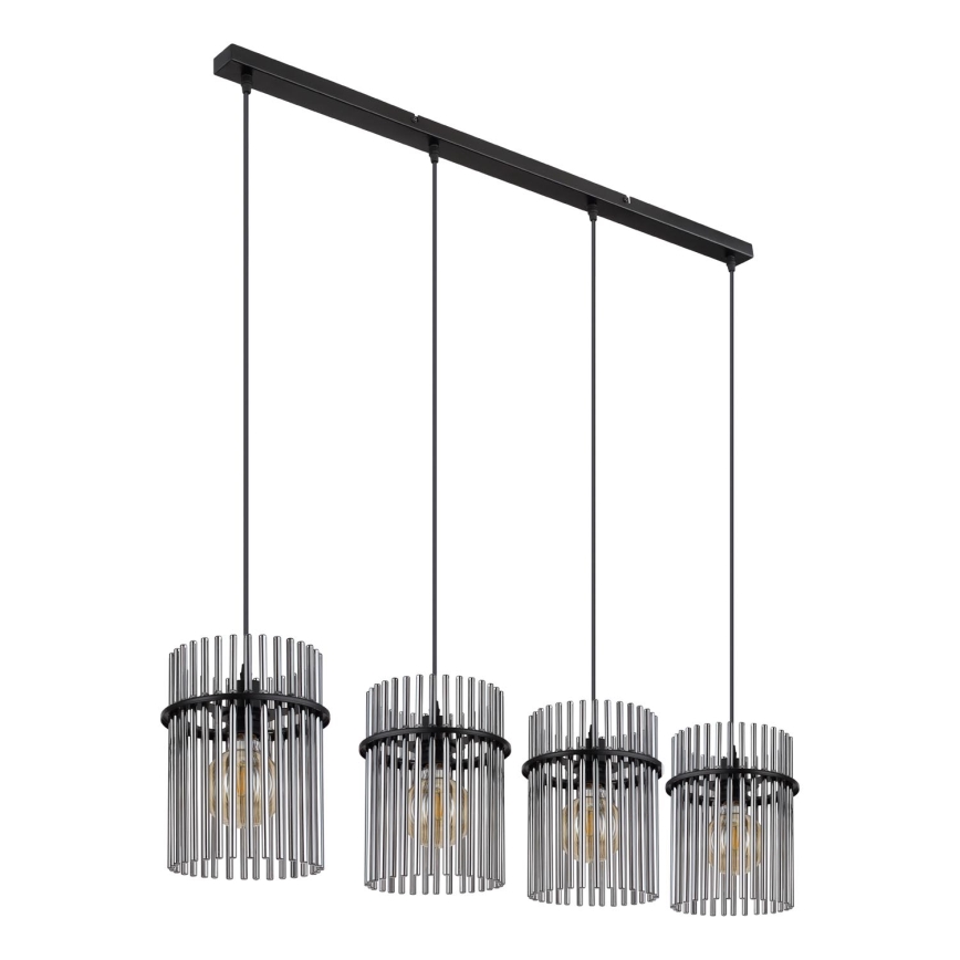 Globo - Hanglamp aan een koord 4xE27/60W/230V zwart