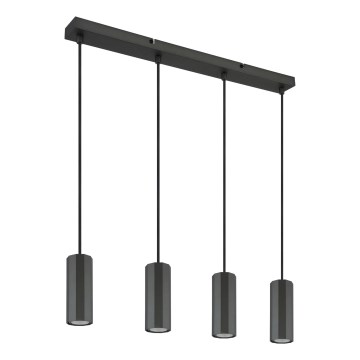 Globo - Hanglamp aan een koord 4xGU10/25W/230V zwart