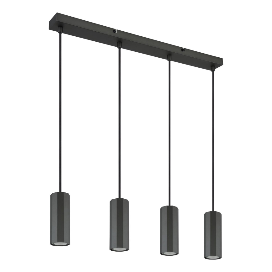Globo - Hanglamp aan een koord 4xGU10/25W/230V zwart
