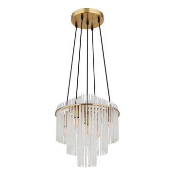 Globo - Hanglamp aan een koord 5xE14/40W/230V goud