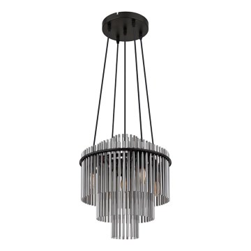 Globo - Hanglamp aan een koord 5xE14/40W/230V zwart