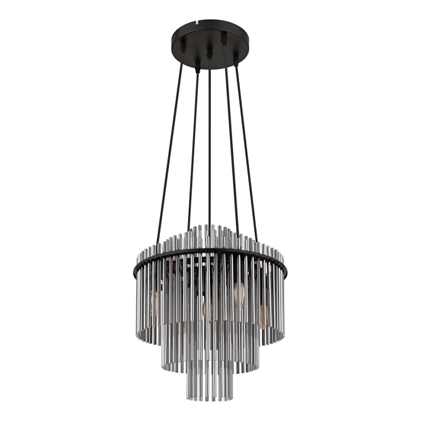 Globo - Hanglamp aan een koord 5xE14/40W/230V zwart