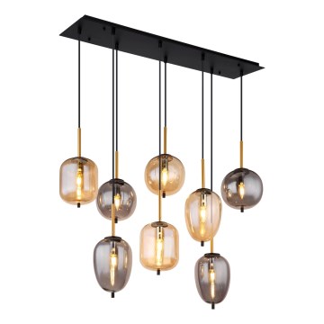 Globo - Hanglamp aan een koord 8xE14/40W/230V messing