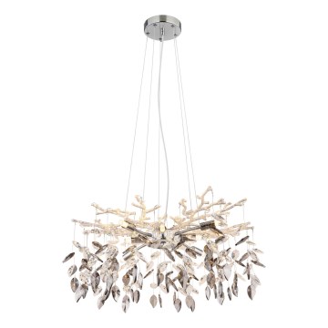 Globo - Hanglamp aan een koord 8xG9/8W/230V diameter 61 cm glanzend chroom