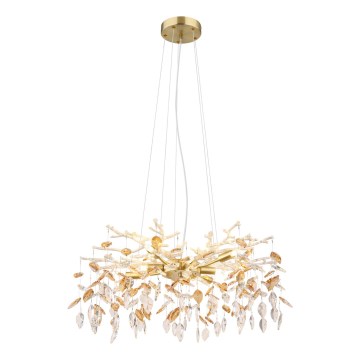 Globo - Hanglamp aan een koord 8xG9/8W/230V diameter 61 cm goud
