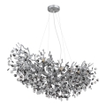 Globo - Hanglamp aan kabel 10xE14/40W/230V, zilverkleurig