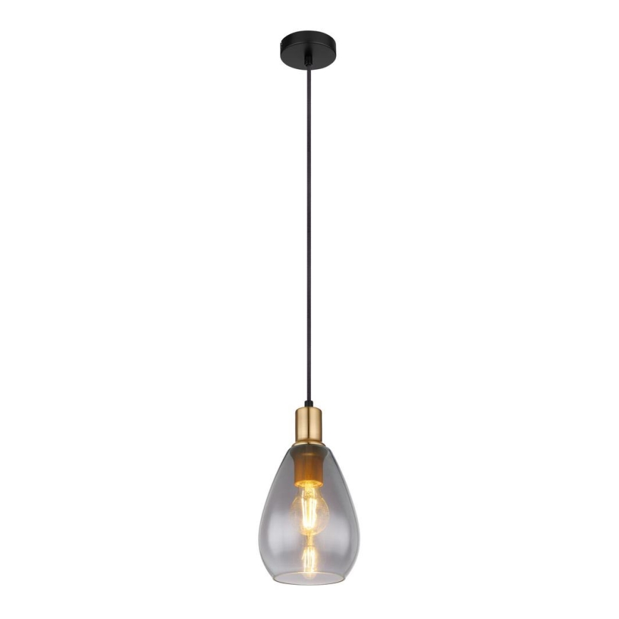 Globo - Hanglamp aan kabel 1xE27/40W/230V messing