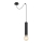 Globo - Hanglamp aan kabel 1xE27/60W/230V zwart hout