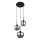 Globo - Hanglamp aan kabel 3x E27/40W/230V zwart