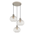 Globo - Hanglamp aan kabel 3xE27/40W/230V beige