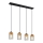 Globo - Hanglamp aan kabel 4xE27/40W/230V metaal/hout