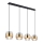 Globo - Hanglamp aan kabel 4xE27/60W/230V zwart/messing
