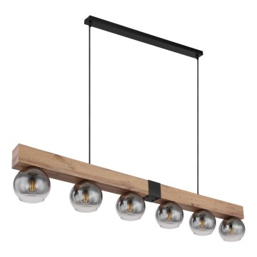 Globo - Hanglamp aan kabel 6xE27/40W/230V
