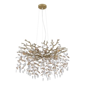 Globo - Hanglamp met kabel 10xE14/40W/230V goudkleurig