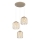 Globo - Hanglamp met kabel 3xE27/40W/230V beige/wit
