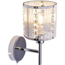 Globo - Kristallen wandlamp 1x E14 / 40W / 230V