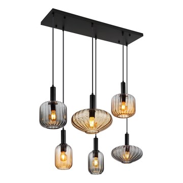 Globo - Kroonluchter aan kabel, 6x E27/60W/230V