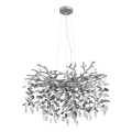 Globo - Kroonluchter met kabel 10xE14/40W/230V zilver