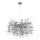 Globo - Kroonluchter met kabel 10xE14/40W/230V zilver