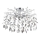 Globo - Kroonluchter met ophangstang 8xG9/8W/230V glanzend chroom