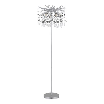 Globo - Lampadaire 5xE14/40W/230V argenté
